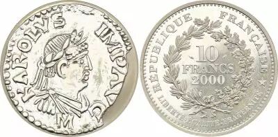 Francia 100 Francs Clovis - 1996 Argento