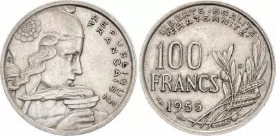 Francia 100 Francs Cochet - 1955 B Beaumont le Roger