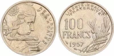 Francia 100 Francs Cochet - 1957