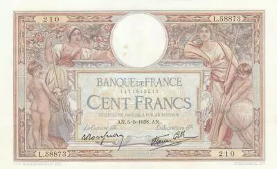 Francia 100 Francs Corneille - 05-05-1938 - Serial L.58873