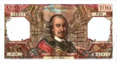 Francia 100 Francs Corneille - 1965-04-01 - Serial P.88