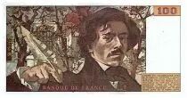 Francia 100 Francs Delacroix - 1978 - Serial B.8 - Large watermark - Fay.69.01e