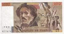 Francia 100 Francs Delacroix - 1978 - Serial Q.3 - Fay.69.1b