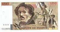 Francia 100 Francs Delacroix - 1978 - Serial Q.7 - Fay.69.01d