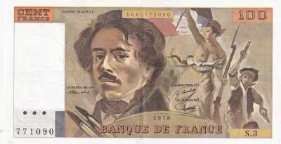 Francia 100 Francs Delacroix - 1978 - Serial S.3 - Fay.69.1b