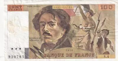 Francia 100 Francs Delacroix - 1978 - Serial S.4 - Fay.69.1c