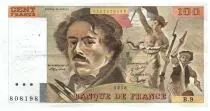 Francia 100 Francs Delacroix - 1978 Serial B.9 - Large watermark - VF