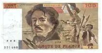 Francia 100 Francs Delacroix - 1978 Serial F.8 - Small watermark - VF