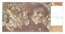 Francia 100 Francs Delacroix - 1978 Serial F.8 - Small watermark - VF