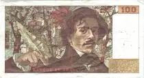 Francia 100 Francs Delacroix - 1978 Serial J.1 - P.153 - F to VF