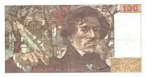 Francia 100 Francs Delacroix - 1978 Serial Q.9 - Large watermark - VF