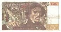 Francia 100 Francs Delacroix - 1978 Serial S.8 - Large watermark - VF