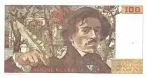 Francia 100 Francs Delacroix - 1978 Serial W.8 - Large watermark - VF