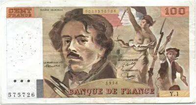 Francia 100 Francs Delacroix - 1978 Serial Y.1 - P.153 -  F +