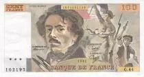 Francia 100 Francs Delacroix - 1981 Serial G.44 - XF