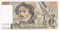Francia 100 Francs Delacroix - 1984 Serial T.82 - XF