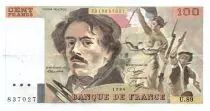 Francia 100 Francs Delacroix - 1984 Serial U.89 - VF