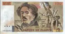 Francia 100 Francs Delacroix - 1985 Serial G.93 - AU