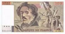 Francia 100 Francs Delacroix - 1989 - Serial R.132