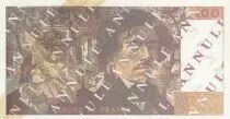 Francia 100 Francs Delacroix - 1990 - Serial B.143 - Cancelled Testnote - VF