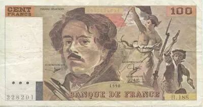Francia 100 Francs Delacroix - 1990 H.188