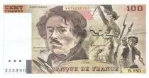 Francia 100 Francs Delacroix - 1990 Serial B.180 - VF