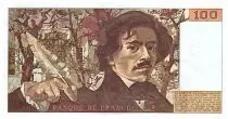 Francia 100 Francs Delacroix - 1991 - Serial Q.172 - Little watermark - Fay.69bis.03a4