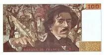Francia 100 Francs Delacroix - 1991 - Serial R.170 - Large watermark - Fay.69bis.03a1a