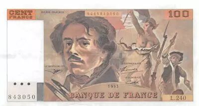 Francia 100 Francs Delacroix - 1993 Serial L.240 - XF