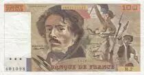 Francia 100 Francs Delacroix 1978 - Serial H.2