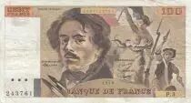 Francia 100 Francs Delacroix 1978 - Serial P.3