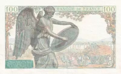 Francia 100 Francs Descartes - Proof with watermark - UNIFACE - (21-07-1944)