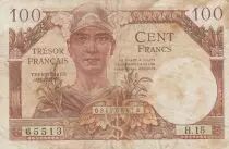 Francia 100 Francs French Treasury - 1947 - Serial H.15