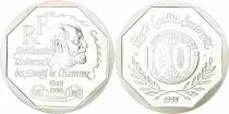 Francia 100 Francs Human Rights - 1998 - Silver - Without box and with certificate - Proof