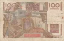 Francia 100 Francs Jeune Paysan - ann&eacute;es 1945 &agrave; 1954