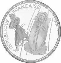 Francia 100 Francs JO Albertville - Bobsleigh - 1990 - Proof - without certificate