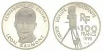 Francia 100 Francs Leon Gaumont - 100 years of Cinema - 1995 Proof