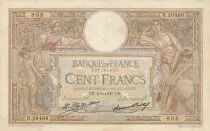 Francia 100 Francs LOM - large cartridges - 04-09-1930 - Serial R.26486