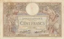 Francia 100 Francs LOM - large cartridges - 16-02-1929 - Serial M.24227