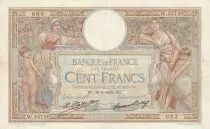 Francia 100 Francs LOM - large cartridges - 16-06-1932 - Serial W.35720