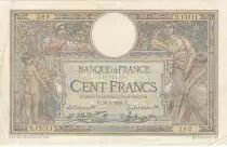Francia 100 Francs LOM - large cartridges - 28-01-1926 - Serial B.13511