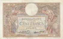 Francia 100 Francs LOM - large cartridges - 29-12-1932 - Serial P.38431