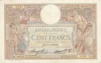 Francia 100 Francs Luc Olivier Merson - 04-07-1935 -  Serial W.49032