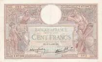Francia 100 Francs Luc Olivier Merson - 06-07-1939 - Serial V.67186