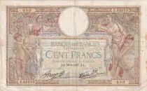 Francia 100 Francs Luc Olivier Merson - 09-09-1937 -  Serial Z.55573