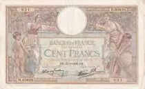 Francia 100 Francs Luc Olivier Merson - 22-09-1938 - Serial H.60620