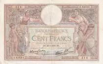 Francia 100 Francs Luc Olivier Merson - 26-01-1939 - Serial A.63531