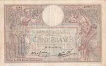 Francia 100 Francs Luc Olivier Merson - 30-03-1939 - Serial L.65225