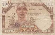 Francia 100 Francs Mercury, French Treasury - 1947 - Serial F.1