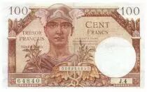 Francia 100 Francs Mercury, French Treasury - 1947 - Serial J.4 - F+